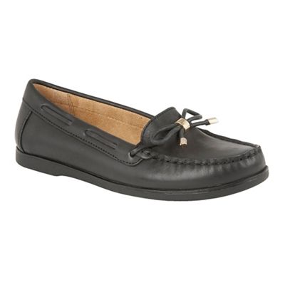 Naturalizer Black leather 'Hadlie' loafers